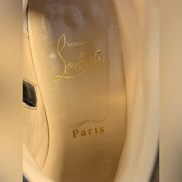 Christian Louboutin Palace black patent leather ankle boots Size 35.5 - Picture 10 of 11